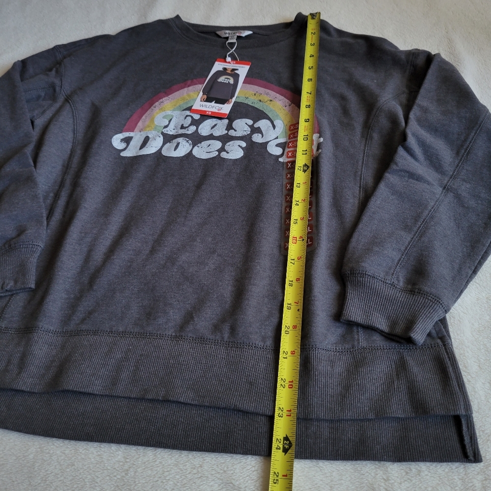 *SOLD* NWT WILDFOX Sommers Easy Does It Graphic Sweatshirt Size XS - Picture 3 of 10